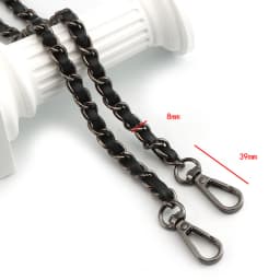 120cm Long PU Leather Bag Strap For Crossbody Handbags Shoulder Bag Strap Replacement Accessories 0.8cm Wide Bag Chain