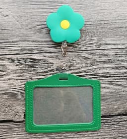 New Design 1 Piece Top Quality Retractable Nurse Badge Reel with ID Card Case Fashion Rainbow Sunflowers Students ID Case Holder
