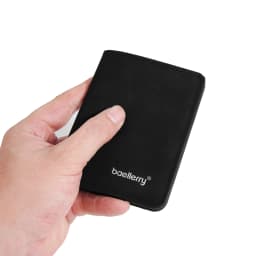 Thin Sanded Leather Multi-Card Driver's License Card Holder Simple Casual New Business Multi-Function Bifold Men's Short Wallet