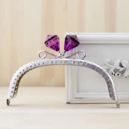 12.5CM arc Crystal diamond stone Candy bead Coins purse frame silver Kiss Clasp Metal-opening Bag accessories 10pcs