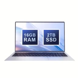 Ultra-Slim Laptop 15.6 Inch Lightweight Portable Intel N3700 16GB RAM 2TB M.2 SSD For Business, Study & Home Entertainment