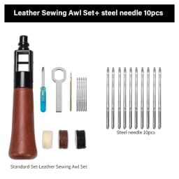 WUTA Leather Sewing Machine Awl Thread Kit Speedy Stitching DIY Leather Craft Tools Hand Stitcher Shoemaker Canvas Repair Tool