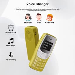 SERVO BM80 2G GSM Mini Mobile Phone Dual SIM Standby Magic Voice Bluetooth Dialer Call Recording Small Backup Cellphones Type-C