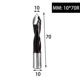 1pc Tungsten Carbide Alloy Gang Drill Bit Woodworking Through Hole Drill CNC Router Bit Resistant Dia.5-10mm Hole Making