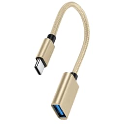 USB-C to USB Adapter, USB-C Male to USB Female OTG Data Cable for Smartphones, Tablets, Laptops & More