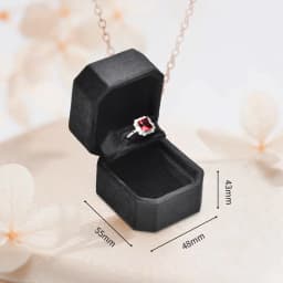 TAIMY Mini Black Velvet Ring Box Personalized Jewelry Case Custom Logo Marry Me Ring Box Marry Engagement Ring Box Jewelry Case