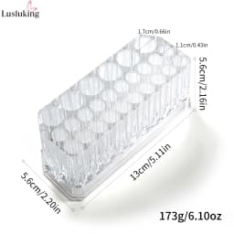 26 Holes Acrylic Nail Brushes Storage Holder Makeup Brushes Organizer Nail Tools Stand Storage Showing Shelf Pens Display Case
