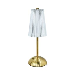 Rechargeable Touch Table Lamp 3 Colors Dimmable Artificial Crystal Lamp Portable Night Light for Bedroom Living Room Restaurant