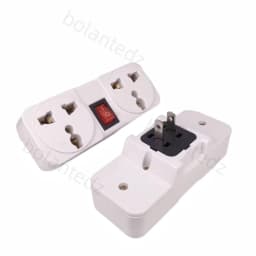Universal EU UK US Extension Socket 2 Way Wall Power Outlet European American Plug Adapter Socket Converter With Switch 6A 250V