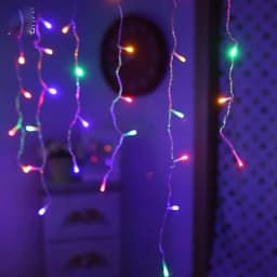 Remote Icicle String Lights LED Fairy Lights Garland For New Year Party Wedding Garden Terrace Christmas Decoration Lamps