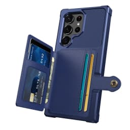 for Samsung Galaxy S20 Ultra Note 20 Ultra Note 10 9 Plus Case with Card Holder, Heavy Duty Rugged Leather Flip Wallet Cover