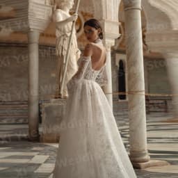 Glitter A Line Women's Wedding Dresses Long Sleeve Lace Appliques Mariage Bride Gowns Customized Off Shoulder Vestidos De Novia