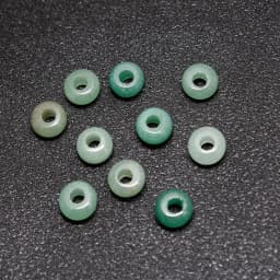 10Pcs Natural Crystal Agate Stone Big Hole Beads Abacus Spacer Beads Crafts Supplies for Jewelry Making DIY Bracelet Accessories