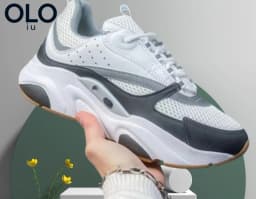 Black Iridescent Reflective Mesh Dad Shoes Thick Sole Shock Absorb Night Glow Casual Sneakers Unisex