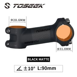 Toseek Stem MTB Carbon + Aluminum Mtb Handlebar Stem Bike Power 31 8mm Bicycle Handlebar Table 10 17 25 35 Degree Stem Bike Part