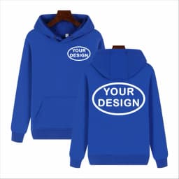 Customized Hooded Sweatshirt With LOGO Printing Embroidery Personalized Photos Casual 100% Pure Cotton And Plush Thick Pullover