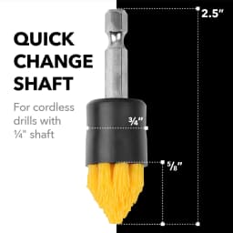 Cleaning Brush Attachment Set 4 Pcs with Tapered and Flat Brush for Cordless Drill Tile Grout Drill Brush Set Drill Attachments