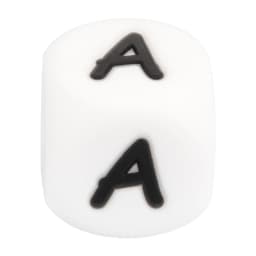 LOFCA 10pcs 12mm Silicone Alphabet Beads BPA Free Baby Teething Alphabet Beads Food Grade Baby Teething Beads DIY Bracelet Neckl