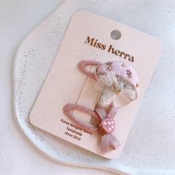 2Pcs/set Kids Kawaii Love Butterfly BB Clips Cute Pink Hair Clips Girls Barrettes Hairpins Headwear Children Hair Accessories