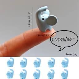 10PCS Dog Squirrel Fox Rabbit Sheep Duck Pig Cat Horse Frog Turtle Snake Koala Figurine Miniature Fairy Garden Decor Accessories