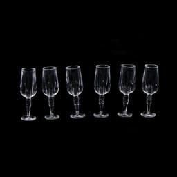 6Pcs 1/12 Dollhouse Miniature Wine Glass Mini Goblet Cup Toy for ob11 bjd Blythe Decoration Doll House Accessories