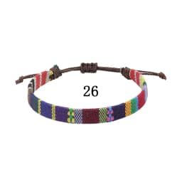 Woven Ethnic Nepal Bracelet Boho Women Men Fabric Thread Rope Hand Wrist Strap Weave Braid Wristband Luck Friendship Knot Bangle