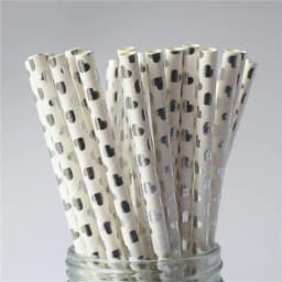 Paper Straws Garden Flower Foil Gold Disposable Drinking for Birthday Wedding Deco Christmas Party Restaurant Event Supplies