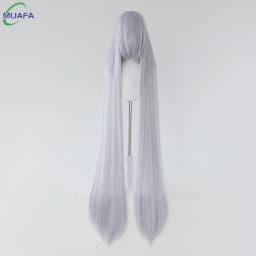 700g High Quality 59" 150cm Long Straight Cosplay Wig With Bang Blond Brown Red Green Blue Heat Resistant Hair Colors Anime Wigs