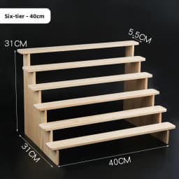 Pure Wood Display Stand Storage Rack Desktop Figurine Bubble Mat Doll Meat Green Plant Multi-layer Staircase Rack