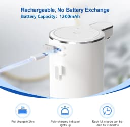Automatic Soap Dispenser For Bathroom Accessories Automatic Foam Liquid Soap Dispenser 360ML TYPE-C White 4 Level Soap
