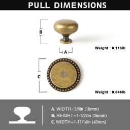 Antique Brass Cabinet Pulls Hardware for BedroomVintage Brass Solid Drawer Handles for Kitchen Cabinets and Dresser Drawers