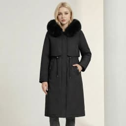 2026 New Double-sided Wear Parkas Women's Winter Fleece Cotton-padded Jacket X-long Overcoat Faux Mink Fur Thicken Hooded Coats