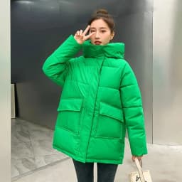 2025 Winter New Women Down Padded Jacket Winter Jacket Loose Thick Warm Cotton Coat Female Hooded Parkas Coat Long Women Outwear