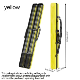 Hard Shell Fly Fishing Rod Bag | Large Capacity, Anti-Crush, Easy Clean, External Umbrella Pocket, Convertible Carry