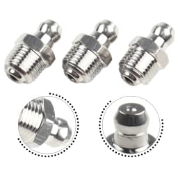 10pcs Stainless Steel Straight Hydraulic Grease Fitting M10 Thread Grease Nipple Connector Grease Accessories