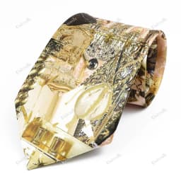 Vintage Art Oil Graffiti Print Tie Soft Touch New Design 8.5cm Imitation Silk Tie Casual Wedding Party Tie Gift Accessories
