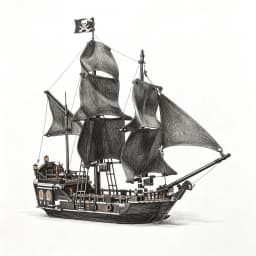 Decorative ornament ship model brand new black pirate ship building block set 4184/804PCS DIY assembly toy gift