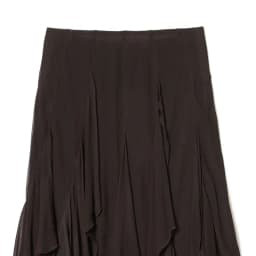 Spring 2026 Asymmetric Hem Half Skirt Women's Design Sense Floral Lace City Commute Midi Skirt Loose Fit mid Waist