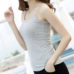 Women's Solid Color Spahetti Straps Sleeveless Slim Camisole Summer Wear Outside Female Short Tops Vests