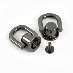 4/10/20Pcs 10mm Metal D Ring Screw Rivet Stud Bag Side Hanger Strap Chain Connector for Handbag Purse DIY Hardware Accessories