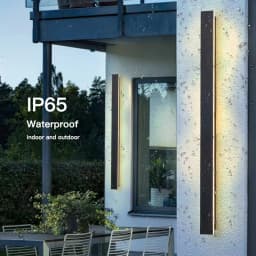IP65 Waterproof Long LED Wall Lamp 110V 220V Outdoor Garden Villa Porch Indoor Decor Lighting Exterior Wall Sconce