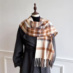 New Embossed Cashmere Women's Winter Scarf Warm Chunky Shawl Luxury Designer Tassels Pashmina Bufanda Lady Wrap Man Scarves