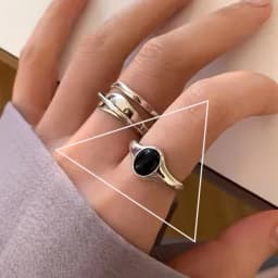 VENTFILLE 925 Sterling Silver Metal Flower Shell Geometric Rings For Women French Retro Romantic Open Thai Silver Rings