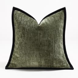 Plain Color Pillows Thick Chenille Cushion Case Modern Fashion Orange Green Decorative Pillow Cover For Sofa Chair Home Decorate