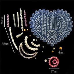SNASAN Tiny Flower Heart Dolphin Gemstone Beauty Nail Art Resin Silicone Mould DIY Handmade Tool Small Beads Resin Silicone Mold