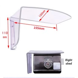 1pc Electric Lock Rain Cover Outdoor Electronic Mechanical Lock Protective Cover Acrylic Access Controller Cover