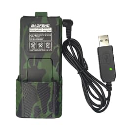 BAOFENG UV-5R Battery For Pofung UV5RA UV-5RE DM-5R Plus BF-F8 RT-5R Walkie Talkie BL-5 Battery 3800 Compatible USB 1/2PCS