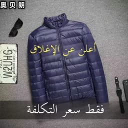 Lightweight Short down Cotton Jacket for Men Spring Autumn Workwear Slim Fit Stand Collar Padded Coat Dad Winter Outerwear