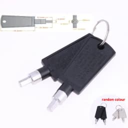 2Pcs Freezer Refrigerator Door Key Lock Pentagon Keys Part Accessories For Haier