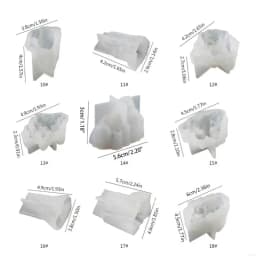 M76B Crystal Cluster Mould 18 Styles Ice Cluster Ornament Rockery Crystal Stone Mould